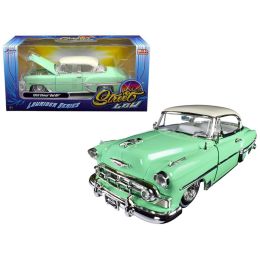 1953 Chevrolet Bel Air Light Green \Lowrider Series\ Street Low 1/24 Diecast Model Car by Jada