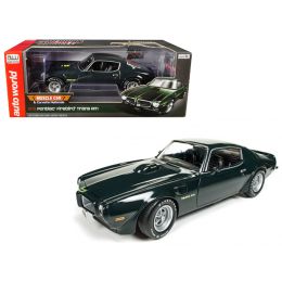 1973 Pontiac Firebird Trans Am (MCACN) Green Limited Edition to 1002pc 1/18 Diecast Model Car by Autoworld