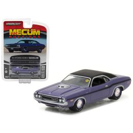 1970 Dodge Challenger R/T HEMI Plum Crazy Purple Mecum Auctions Collector Series 1 1/64 Diecast Model Car by Greenlight
