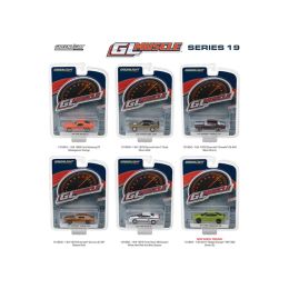 Greenlight Muscle Series 19, 6pc Diecast Car Set 1/64 Diecast Model Car by Greenlight