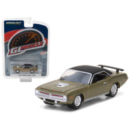 1970 Plymouth HEMI Cuda Citron Gold Greenlight Muscle Series 19 1/64 Diecast Model Car by Greenlight