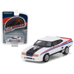1973 Ford Falcon XB Custom White with Red and Blue Stripes Greenlight Muscle Series 19 1/64 Diecast Model Car by Greenlight