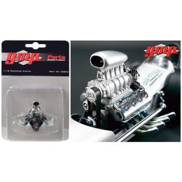 Engine and Transmission Replica Blown Drag from \The Chizler V\ Vintage Dragster 1/18 Model by GMP