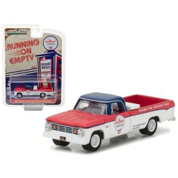 1965 Dodge D-100 Pickup Truck Chevron Long Bed with Tool Box \Running on Empty\ Series 3 1/64 Diecast Model Car by Greenlight