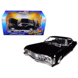 1967 Chevrolet Impala Black \Lowrider Series\ Street Low 1/24 Diecast Model Car by Jada