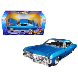 1967 Chevrolet Impala Blue \Lowrider Series\ Street Low 1/24 Diecast Model Car by Jada