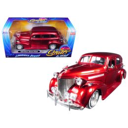 1939 Chevrolet Maser Deluxe Red \Lowrider Series\ Street Low 1/24 Diecast Model Car by Jada