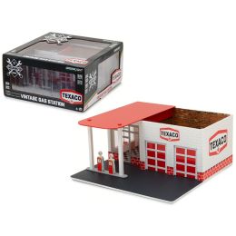 Mechanic\s Corner Series 1, Vintage Gas Station Texaco Oil 1/64 by Greenlight