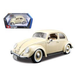 1955 Volkswagen Beetle Kafer Beige 1/18 Diecast Car Model by Bburago
