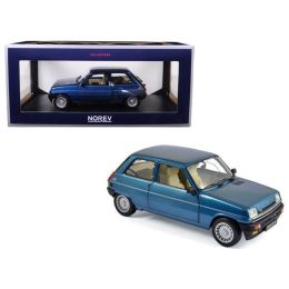 1981 Renault 5 Alpine Navy Blue 1/18 Diecast Model Car by Norev