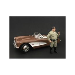 Highway Patrol Officer Talking on the Radio Figurine / Figure For 1:18 Models by American Diorama