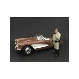 Highway Patrol Officer Talking on the Radio Figurine / Figure For 1:24 Models by American Diorama