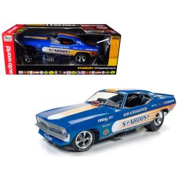 Don Schumacher\s 1972 Plymouth Cuda Stardust (Bobby Rowe) Funny Car Limited Edition to 750pcs 1/18 Model Car by Autoworld