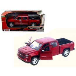 2017 Chevrolet Silverado 1500 LT Z71 Crew Cab Metallic Red 1/27 Diecast Model Car by Motormax