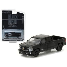 2016 Chevrolet Silverado Pickup Truck Black Bandit 1/64 Diecast Model Car by Greenlight