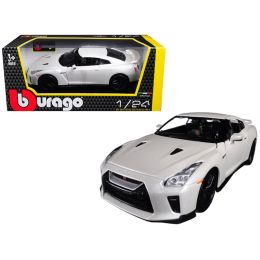 2017 Nissan GT-R R35 White 1/24 Diecast Car Model by BBurago