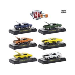 Detroit Muscle 6 Cars Set Release 39 IN DISPLAY CASES 1/64 Diecast Model Cars by M2 Machines