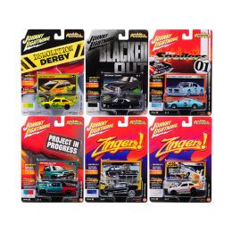 Street Freaks 2017 Release 4B Set of 6 cars 1/64 Diecast Model Cars by Johnny Lightning