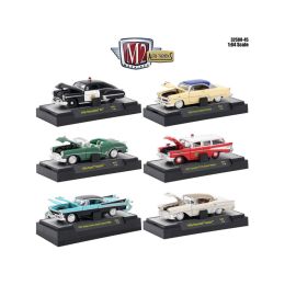 Auto Thentics 6 Piece Set Release 45 IN DISPLAY CASES 1/64 Diecast Model Cars by M2 Machines