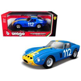 Ferrari 250 GTO Blue #112 1/24 Diecast Model Car by Bburago