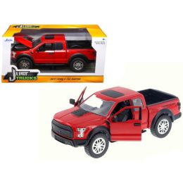 2017 Ford F-150 Raptor Pickup Truck Red 1/24 Diecast Model Car by Jada