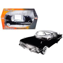 1960 Chevrolet Impala Black \Showroom Floor\ 1/24 Diecast Model Car by Jada