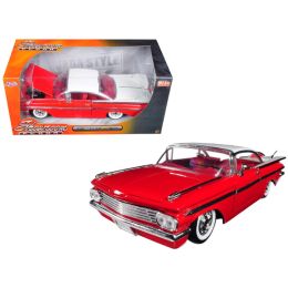 1959 Chevrolet Impala Red \Showroom Floor\ 1/24 Diecast Model Car by Jada