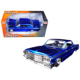 1964 Chevrolet Impala Blue \Showroom Floor\ 1/24 Diecast Model Car by Jada