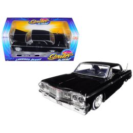 1964 Chevrolet Impala Black \Lowrider Series\ Street Low 1/24 Diecast Model Car by Jada