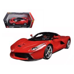 Ferrari LaFerrari F70 Red with Silver Wheels 1/18 Diecast Model Car by Bburago