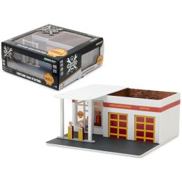 Mechanic\s Corner Series 2, Vintage Gas Station Shell Oil 1/64 by Greenlight
