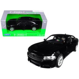 2016 Dodge Charger R/T Black 1/24 - 1/27 Diecast Model Car by Welly