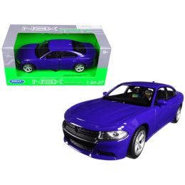 2016 Dodge Charger R/T Purple 1/24 - 1/27 Diecast Model Car by Welly