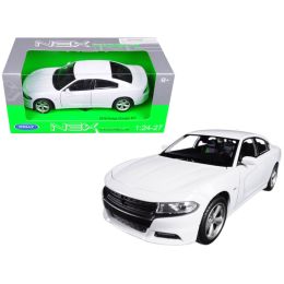 2016 Dodge Charger R/T White 1/24 - 1/27 Diecast Model Car by Welly