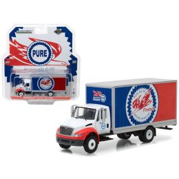 2013 International Durastar Box Truck Pure Oil Co. Firebird Racing Gasoline HD Trucks Series 11 1/64 Diecast Model by Greenlight