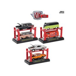 Auto Lift Series 16, 6pc Set 1/64 Diecast Model Cars by M2 Machines