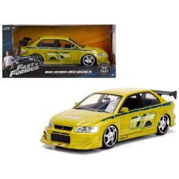 Brian\s Mitsubishi Lancer Evolution VII \The Fast and the Furious\ Movie 1/24 Diecast Model Car by Jada