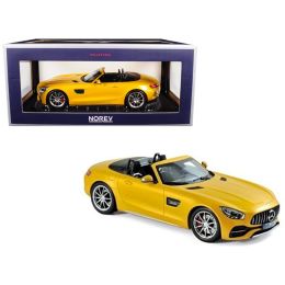 2017 Mercedes AMG GT C Roadster Yellow Metallic 1/18 Diecast Model Car by Norev