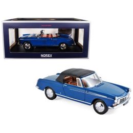 1967 Peugeot 404 Cabriolet Mendoza Blue 1/18 Diecast Model Car by Norev