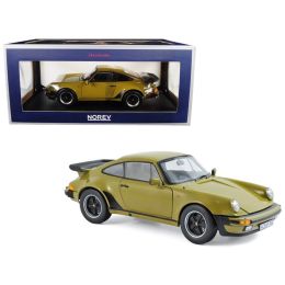 1977 Porsche 911 Turbo 3.3 Olive Green 1/18 Diecast Model Car by Norev