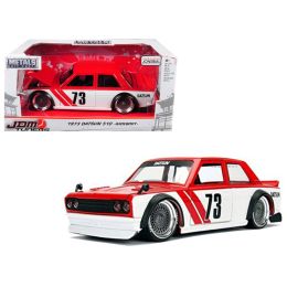 1973 Datsun 510 Widebody #73 Red \JDM Tuners\ 1/24 Diecast Model Car by Jada