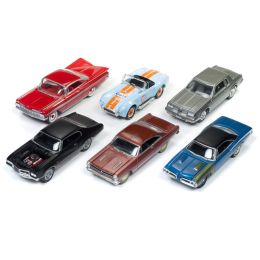 Muscle Cars USA 2018 Release 1 Set A of 6 Cars 1/64 Diecast Model Cars by Johnny Lightning