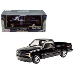 1992 Chevrolet SS 454 Pickup Truck Black 1/24 Diecast Model by Motormax