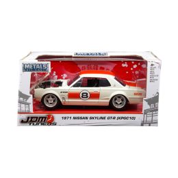 1971 Nissan Skyline GT-R #8 Red / Cream (KPGC10) \JDM Tuners\ 1/24 Diecast Model Car by Jada