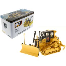 CAT Caterpillar D6T XW VPAT Track Type Tractor with AccuGrade GPS Technology with Operator High Line Series 1/50 Diecast Model by Diecast Masters