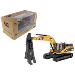 CAT Caterpillar 330D L Hydraulic Excavator with Shear Core Classics Series with Operator 1/50 Diecast Model by Diecast Masters