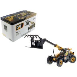 CAT Caterpillar TH407C Telehandler with Attachments Features and Operator High Line Series 1/32 Diecast Model  by Diecast Masters