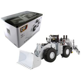 CAT Caterpillar 994K Wheel Loader with Coal Bucket in White with Operator High Line Series 1/50 Diecast Model by Diecast Masters