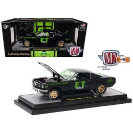 1966 Ford Mustang 2+2 Fastback \E.T. Mags\ Black 1/24 Diecast Model Car by M2 Machines