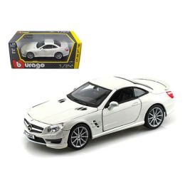 Mercedes SL 65 AMG Coupe White 1/24 Diecast Car Model by Bburago